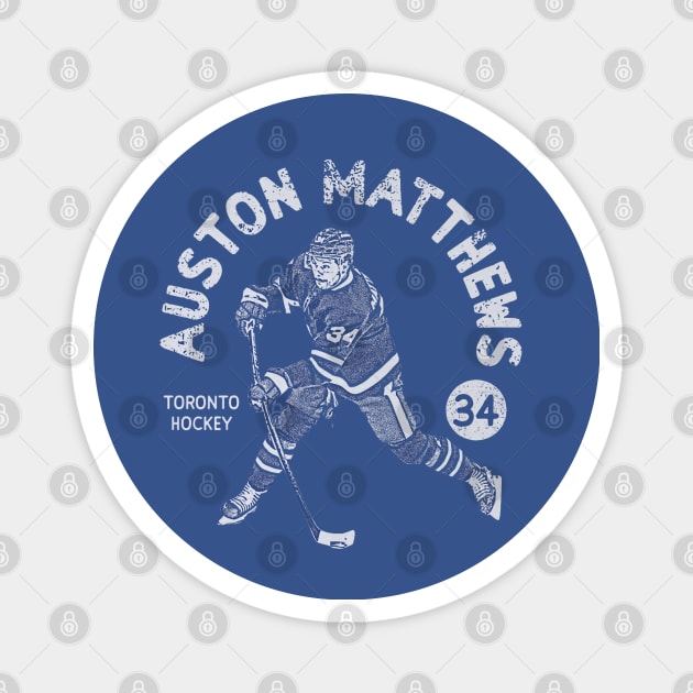 Auston Matthews Toronto Stamp Magnet by artbygonzalez